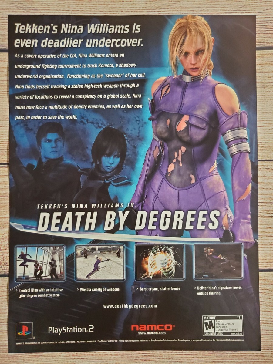 Death By Degree Playstation 2 PS2 Magazine Promo Ad Print Poster