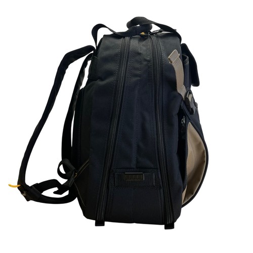 CLC Work Gear Black Multi-Compartment Tool Backpack With Adjustable Straps Sz L - Picture 4 of 12