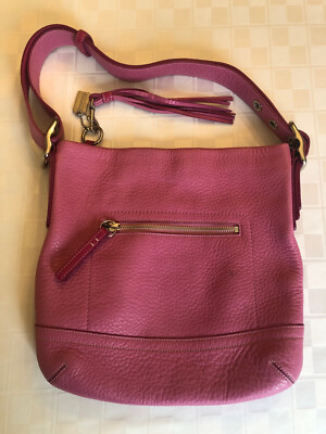 Coach Legacy Soft Pink Pebbled Leather Shoulder Purse K04S-1427 | eBay