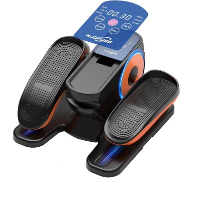 Under Desk Elliptical Machine 12 Adjustable Speeds, Quiet, Portable, Low Impact