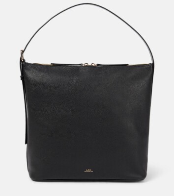 NEW 680$ A.P.C APC VERA HANDBAG SMOOTH CALF LEATHER BLACK NEW 100