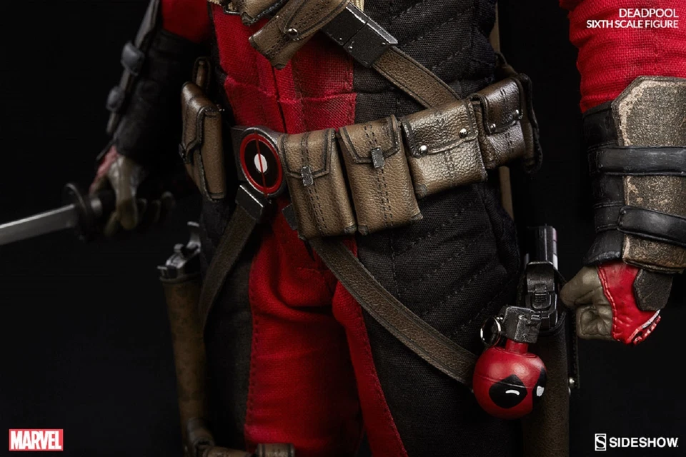 SIDESHOW EXCLUSIVO ¡¡Nuevo!! FIGURA COLECCIONISTA ESCALA 1/6 DEADPOOL Figura Busto Marvel Foto 4 de 4