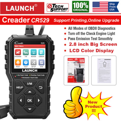 LAUNCH CR529 Car OBD2 EOBD Scanner Code Reader Check Engine Diagnostic Scan Tool