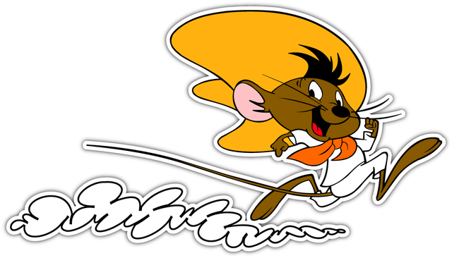 speedy gonzales funny kids cartoon car bumper window locker sticker