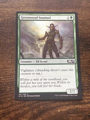Greenwood Sentinel Core Set 2019 187/280 MTG Magic The Gathering D6780*