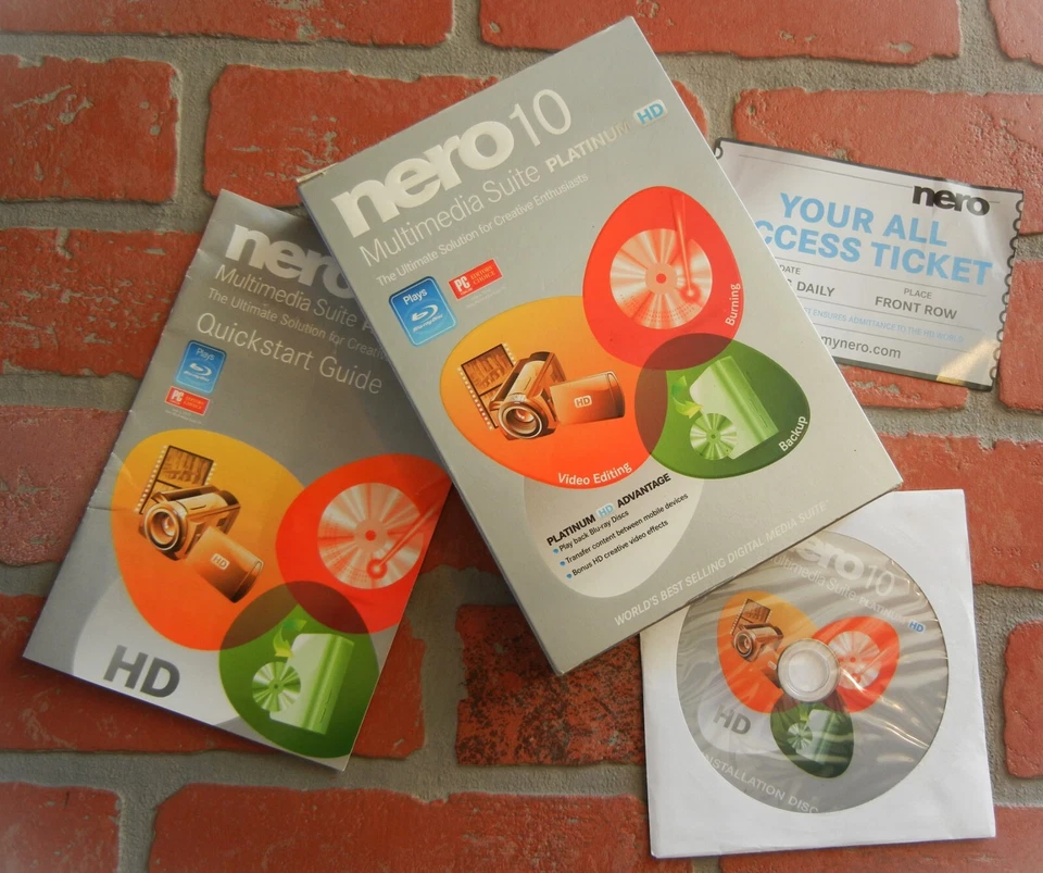 NERO 10 PLATINUM SOFTWARE With Users Artwork Made FOR Audio GEEKS All Business - Image 3 of 4