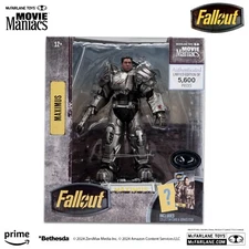Fallout Movie Maniacs Maximus Power Armor PLATINUM CHASE Posed Figure Mcfarlane