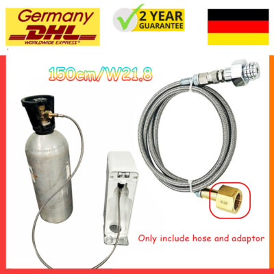 Adattatore CO2 Alta Pressione Per SodaStream | Tubo 1.5m Per Bombole Esterno Filettato - Kit Completo - Foto 5