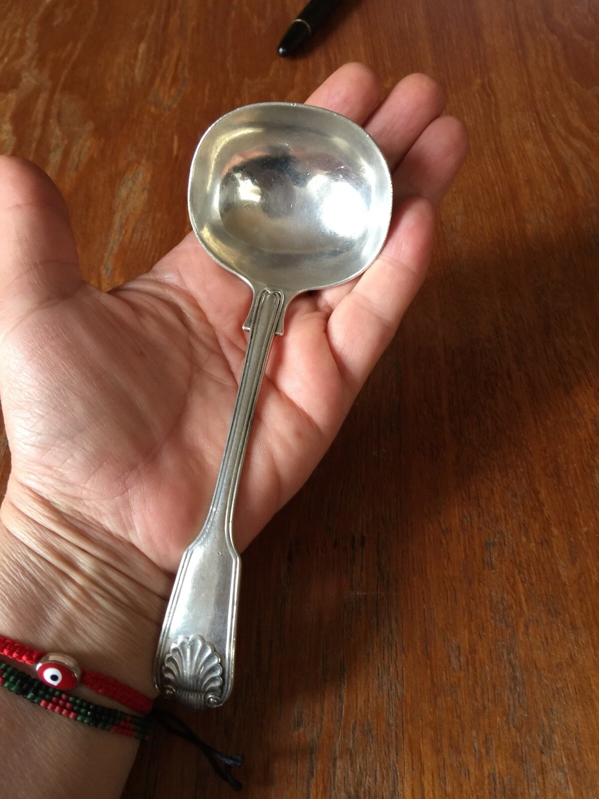 Antique Sterling Silver Sauce Ladle 74.5 gr London Maker GMJ Date 1894-95