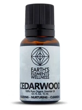 Earths Elements Cedarwood Essential Oil, 15 mL