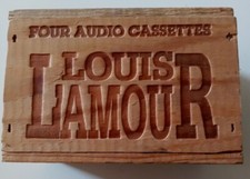 Louis L'Amour 4 Audio Cassettes Tape Classic Westerns in Collector Box