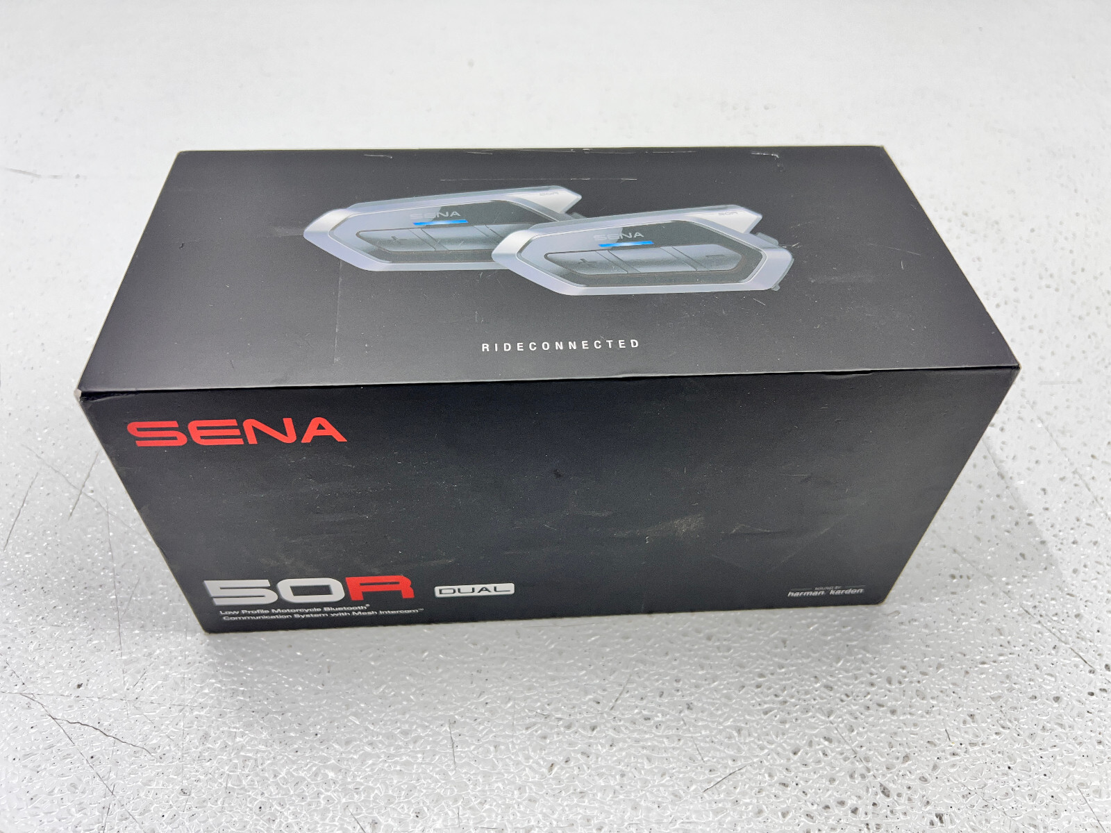 Sena 50R Single Motorcycle Bluetooth Headset w/Sound by Harman - Integrated Mesh