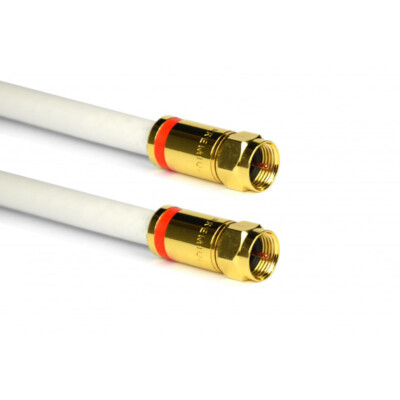 3m PremiumX Antennenkabel REINES KUPFER F-Kompressionsstecker Fernsehkabel HDTV