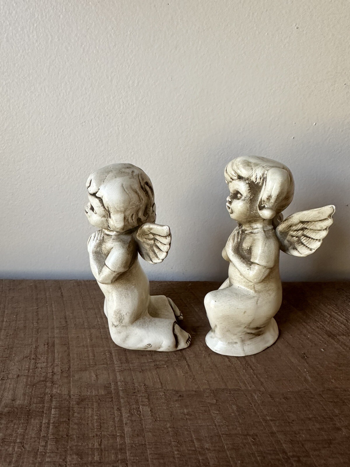 Vintage Wolin Japan Praying Girl Angels Figurines eBay