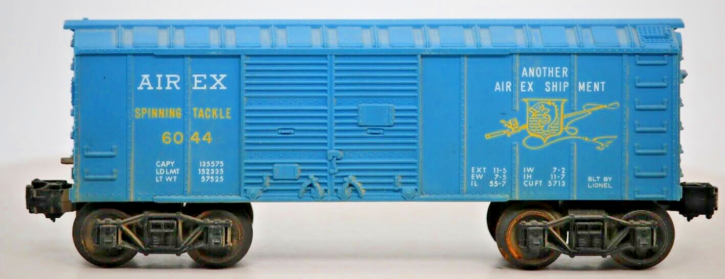 Lionel O Scale 1:48 #6044 Airex Box Car Teal Blue 1959-60 Post War