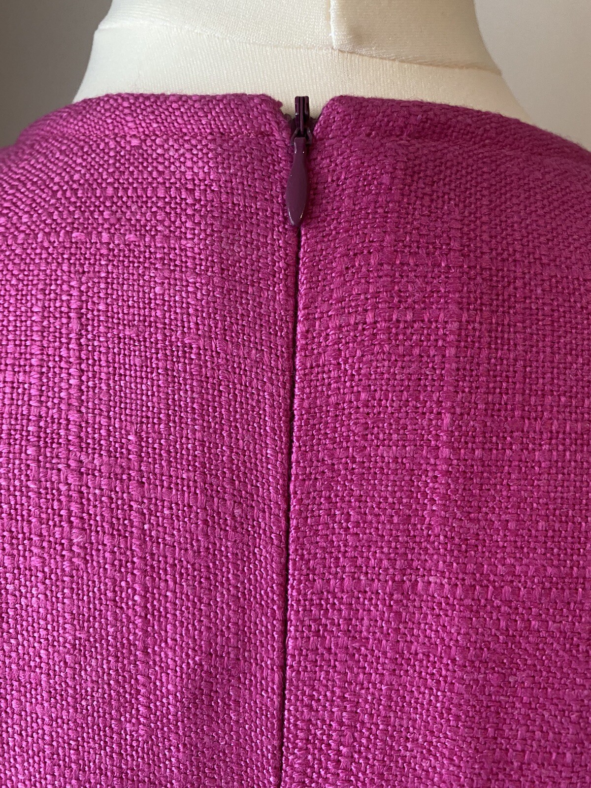 Abito Classico Vintage YSL Yves Saint Laurent Variazioni Rosa Fucsia