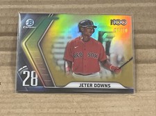 2022 Bowman Chrome Jeter Downs Gold Refractor Scouts Top 100 #8/50