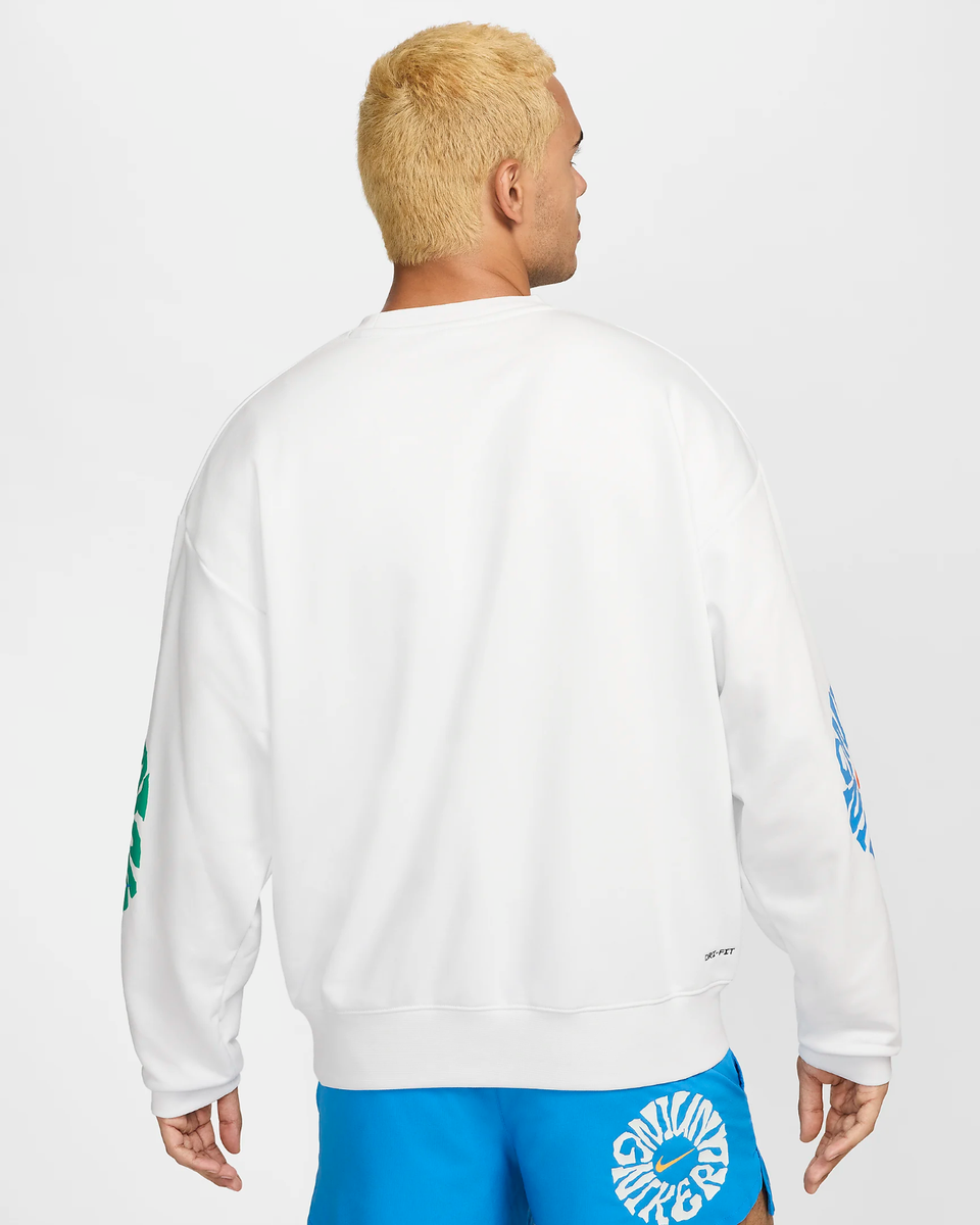 Nike Run Crew Sweatshirt Pullover Fleece Running HF0333-121 Green