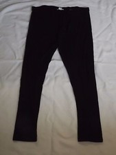 BNWOT H M XL NEW BLACK LEGGINGS W34" - 44" L31