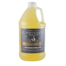 Soothing Touch Lite Massage Oil 64 Fl Oz Ayurvedic Body Lubricant Quick Absor...