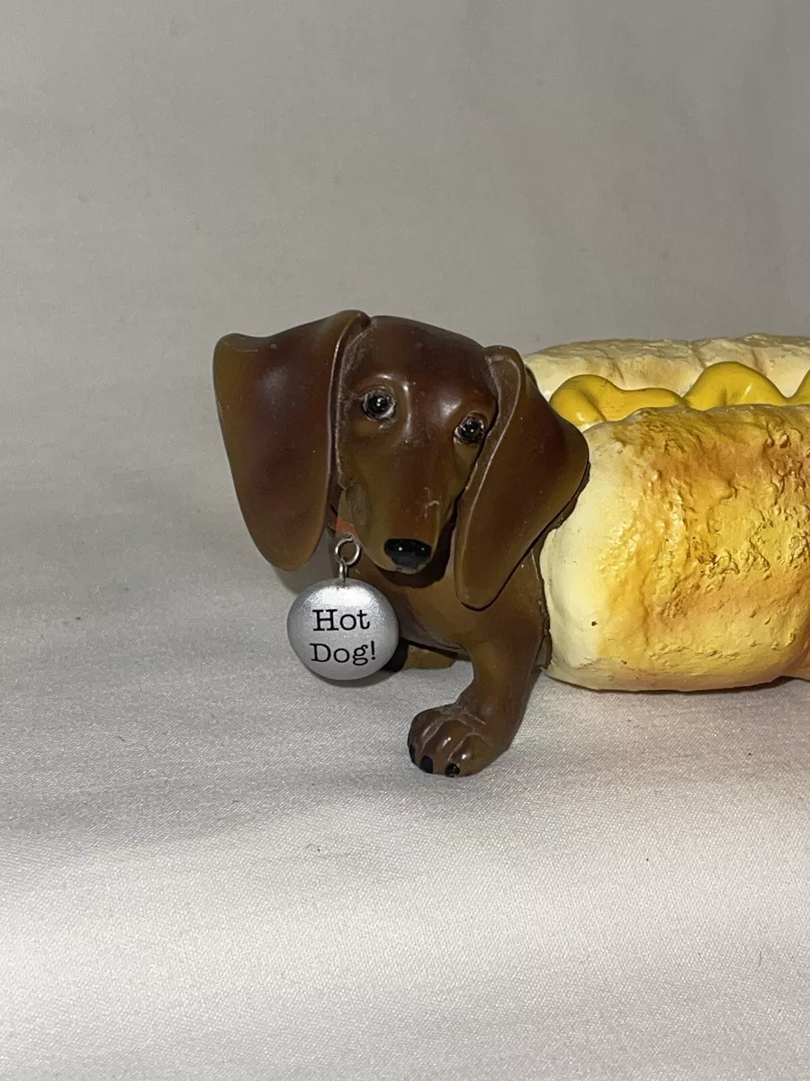 Westland Hot Diggity Dachshund Puppy Dog Figurine Hot Dog Bun eBay