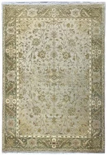 6x9' Quality New Handmade Rug GREEN OLIVE Natural Wool #F-6323