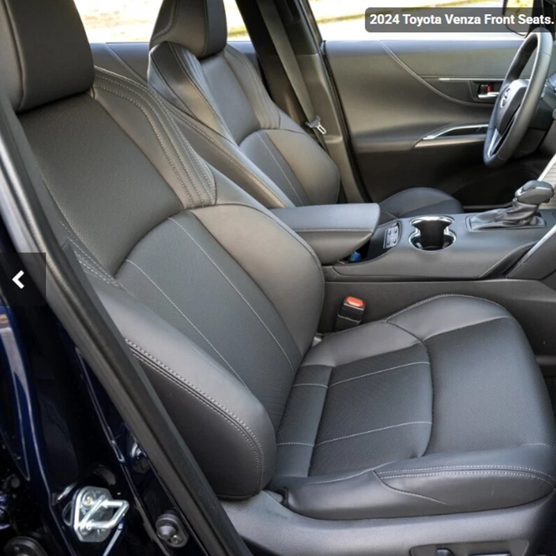 ДЛЯ 2009-2024 TOYOTA VENZA MOTOPTES ЗАКАЗ АВТОМОБИЛЯ КОЖАНЫЕ ЧЕХЛЫ ПОЛНЫЙ КОМПЛЕКТ 5 СИДЕНИЙ - Изображение 3 из 4