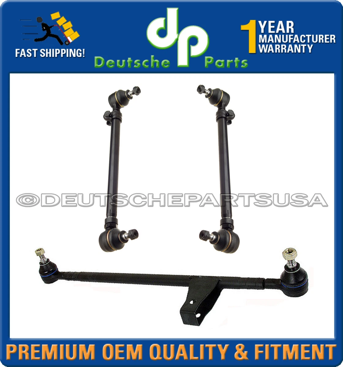 Juego De 2 Barras De Amarre (tie Rods) Para Mercedes W123 (240D, 300D, Etc.) - TRQ, Frontal Izquierda Y Derecha, Garantía De Por Vida