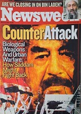 Newsweek Magazine March 2003 Saddam Hussein Osama Bin Laden