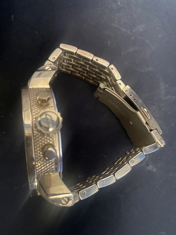 NOVO Relógio Masculino Diesel Little Daddy DZ7287 Dual Time Chrono Dourado Aço S da Moda - Imagem 2 de 4