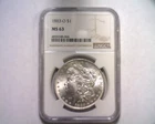 1883-O MORGAN SILVER DOLLAR NGC MS 63 NICE ORIGINAL COIN BOBS COINS FAST SHIP