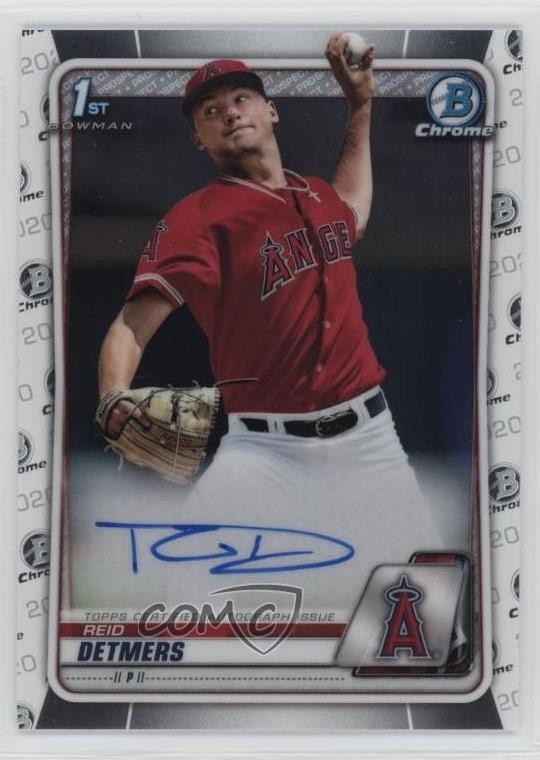 2020 Bowman Draft Chrome Draft Picks Auto Reid Detmers #CDA-RD Auto 1n8a