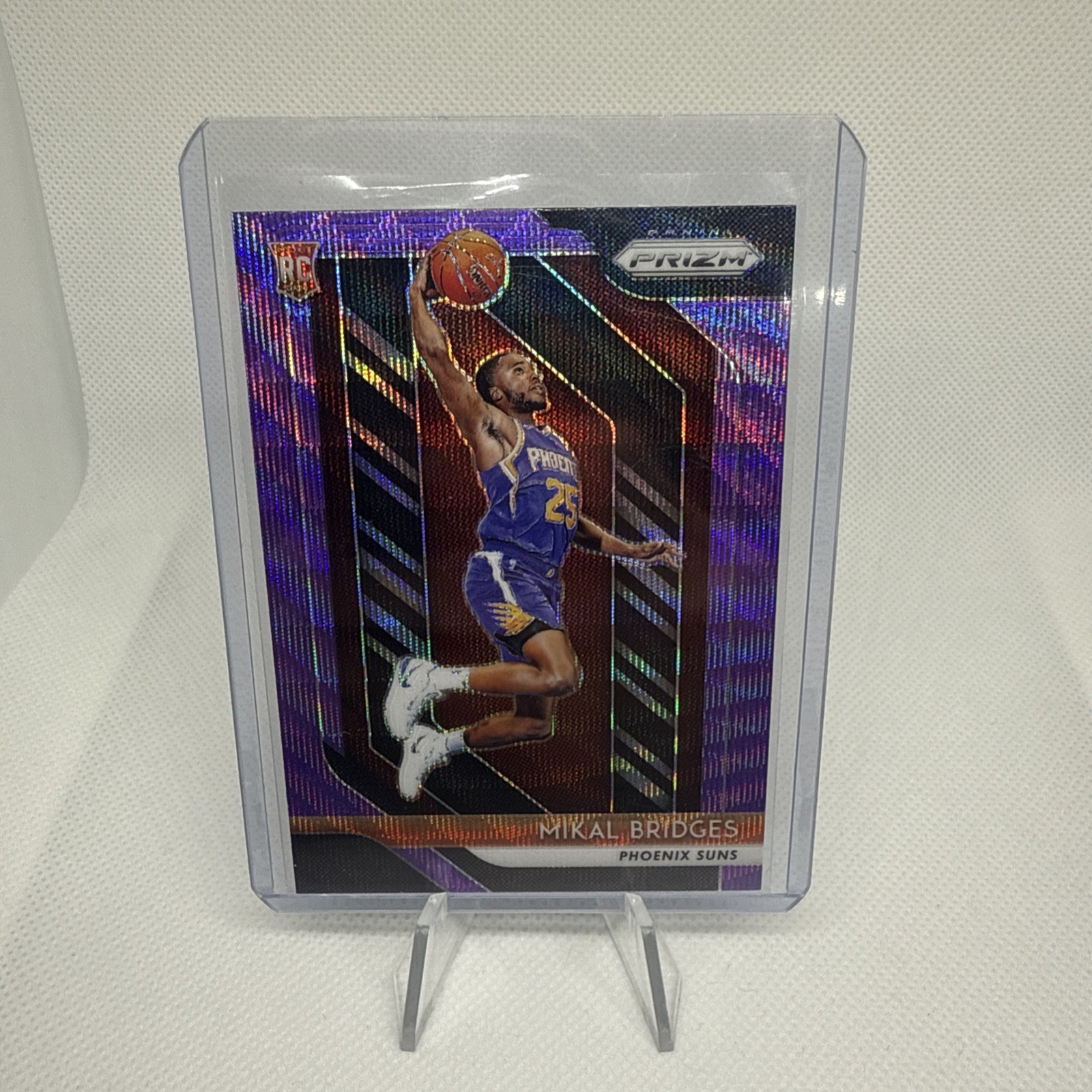 2018-19 Panini Prizm - Mikal Bridges #289 Purple Wave Prizm Rookie Suns 💜