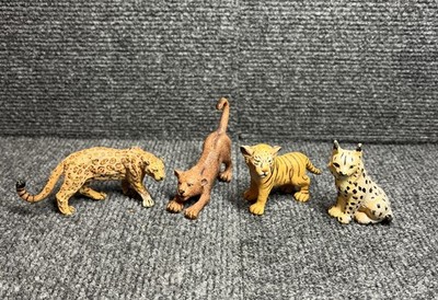 Papo Wildlife Leopard Tiger Lion Cub 1999 NWF Lynx Figures Lot