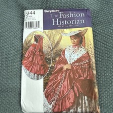 Simplicity Sewing Pattern 5444 Civil War Hat  Mantle Costume 1 Sz Uncut