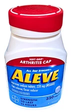 Aleve Soft-Grip Arthritis Caplets Pain Reliever Fever Reducer 320 Count EXP 2/28
