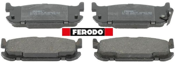 Ferodo FDB1755 Bremsbelagsatz FüR Scheibenbremse Bremsbelagsatz FüR Mazda-image