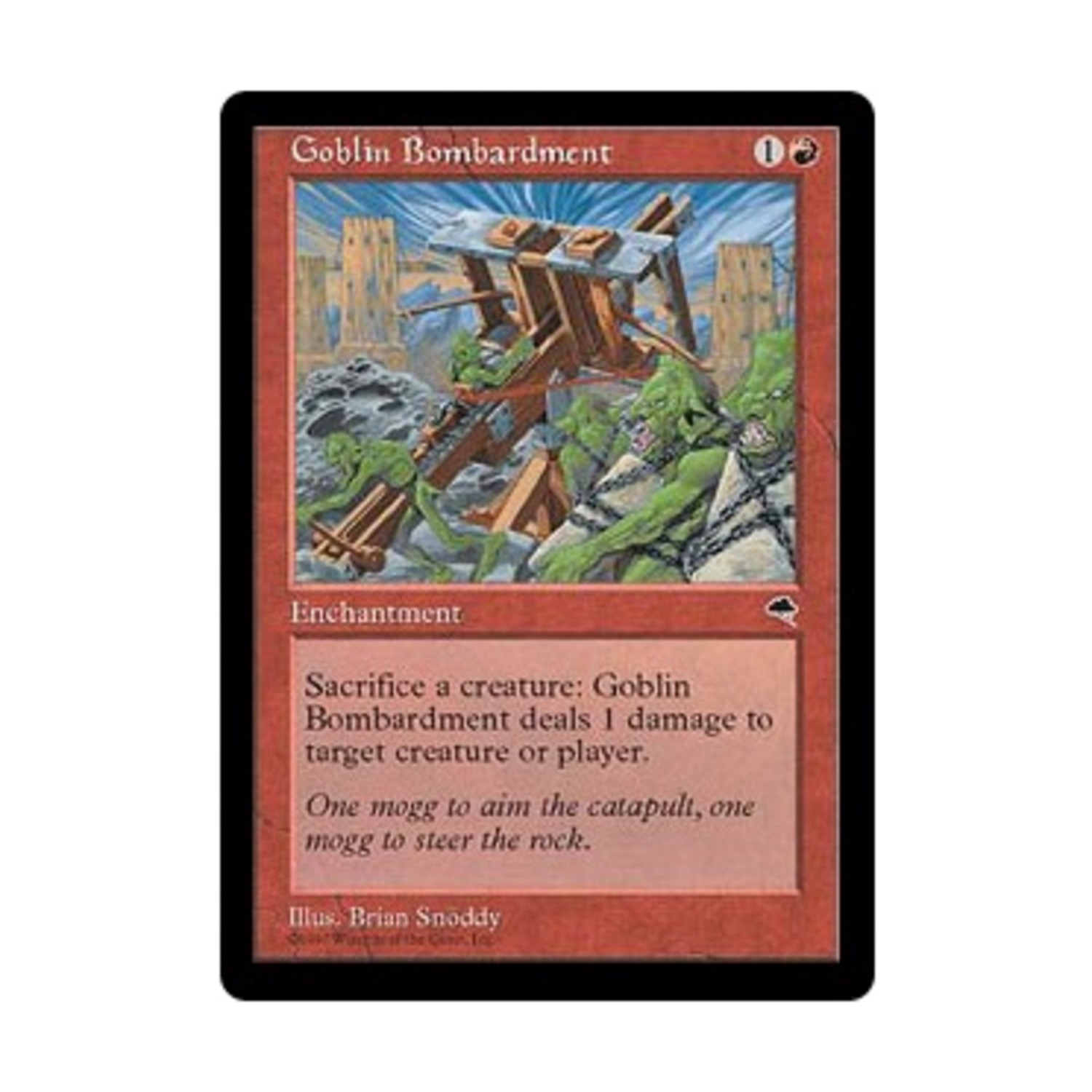 WotC MtG Tempest Goblin Bombardment (U) EX