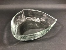 Große schwere Glasschale/-Obstschale Dreieckig Klarglas 28 x 28 x 28 10 cm hoch