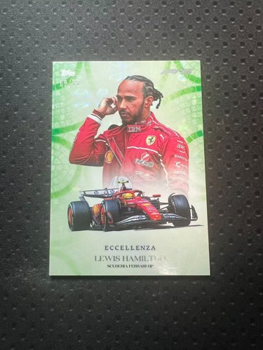 2025 Topps Eccellenza Formula 1 F1 Lewis Hamilton Centurione Green 24/75