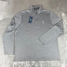 William Murray Chip Shot Pull Over Jacket Mens Large Heather Gray Golf New NWT