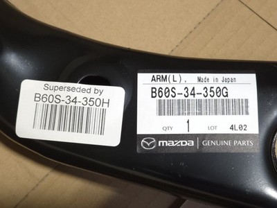 Genuine OEM Mazda B60S-34-350H LH Lower Control Arm 2014-2018