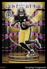 2025 Panini Mosaic Center Stage Mosaic Purple #1 Kaleb Johnson RC ROOKIE 29/49