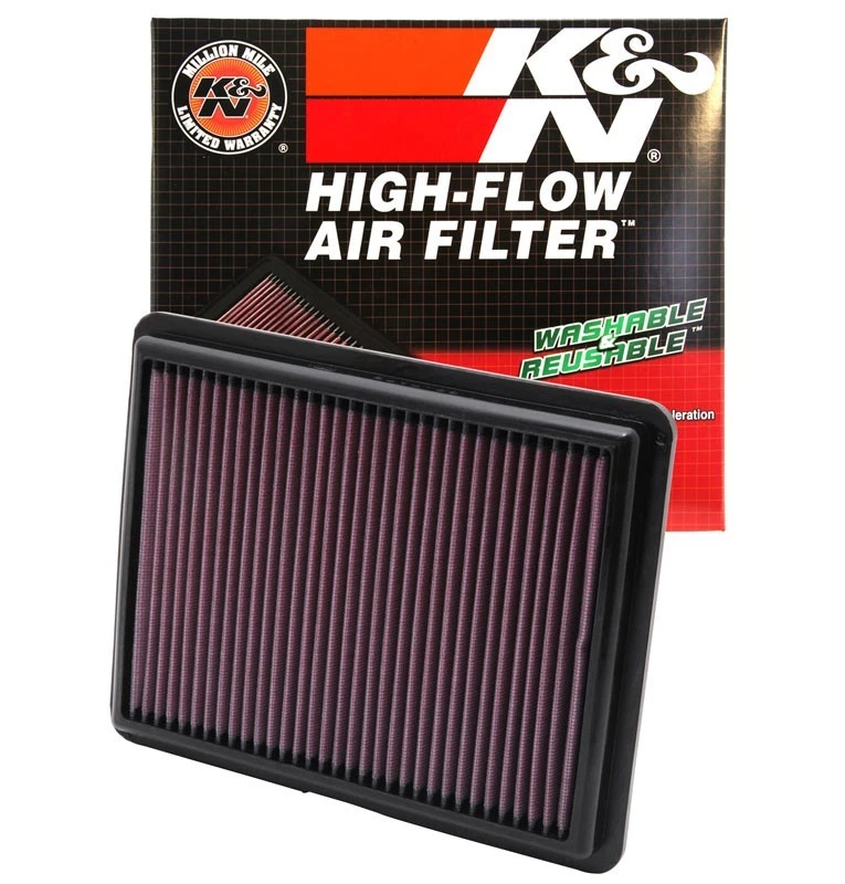 Filtro de aire del motor K&N 33-2403 HF para Acura TL TSX Honda Accord Crosstour V6 Foto 2 de 4