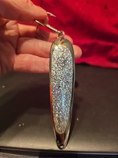 Flutter Chuck Magnum Spoon 5" Sparkly  SilverSpoon Freshw Spoon,Never Used VNTG 