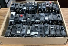 Lot Of 15-50 Amp Miscellaneous Circuit Breakers Part Numbers In Description 