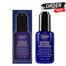 Kiehl's Midnight Recovery Concentrate Face Oil Serum 50ml 1.7oz Overnight Repair