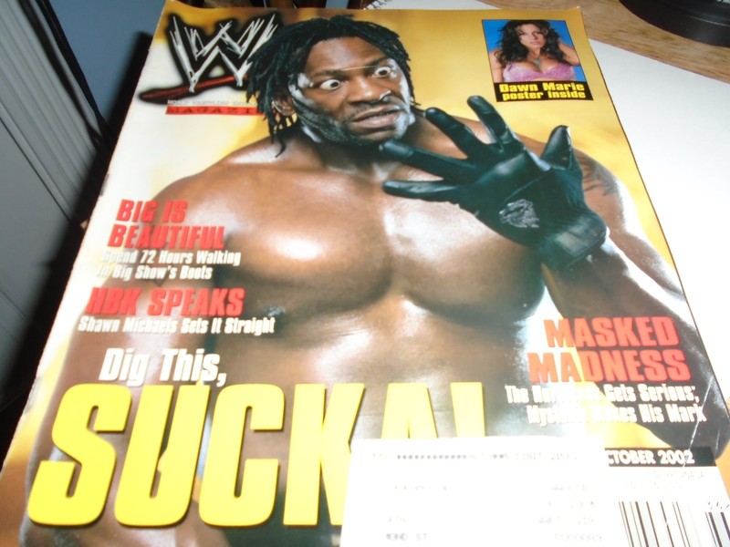 WWE Magazine October 2002 Booker T *Has Dawn Marie Poster*