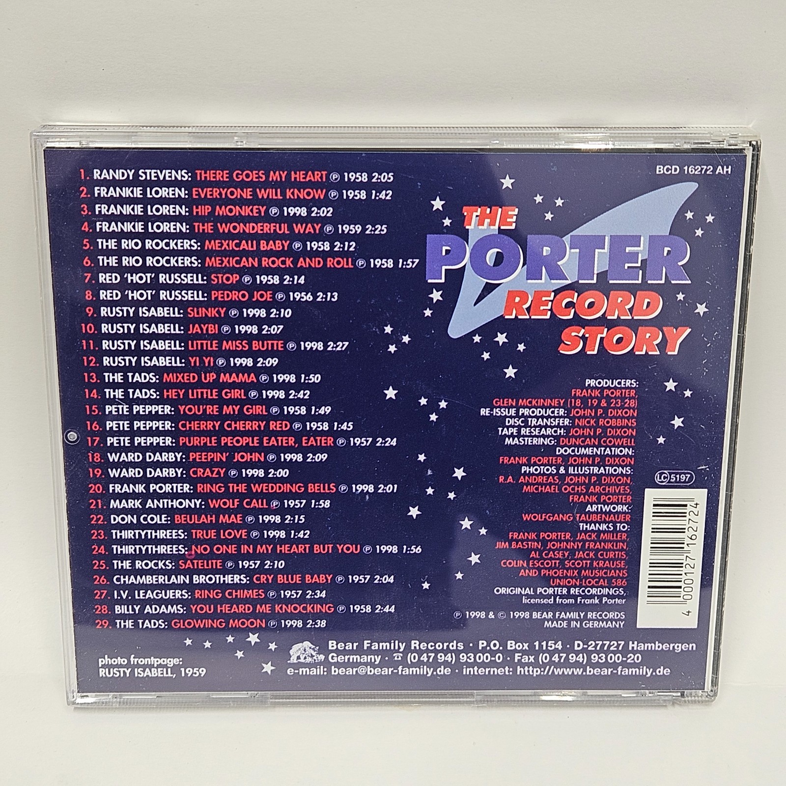 The Porter Records Story CD 1998 Bear Family BCD 16272 AH Rock N Roll VG+