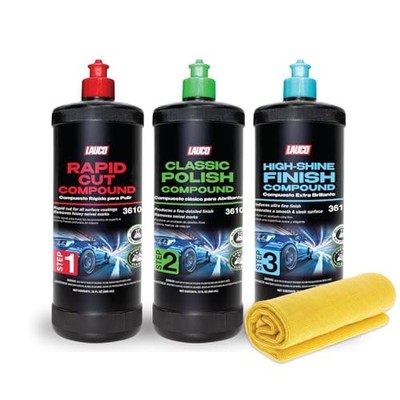 LAUCO 3-Step Paint Correction Compound Kit   (3 x 1000mL)[36101+36102+36103]